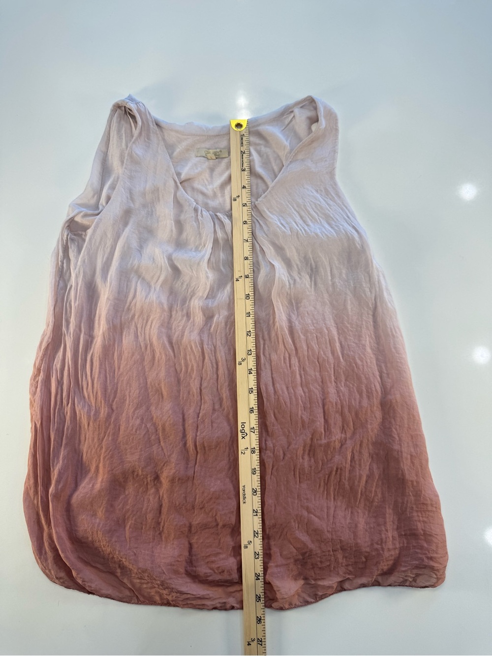 Women’s Pink Ombre Scoop Neck Tank Top - Picture 5 of 9